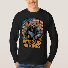 Veterans No Kings Grafik-Bär T-Shirt