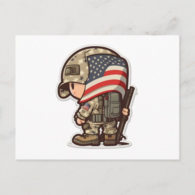 Veterans Stolz: Ehre für unsere Helden der US-Arme Postkarte (Vorderseite)