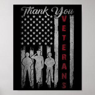 Veterans Tag Vielen Dank Veterans Proud Patriotic Poster