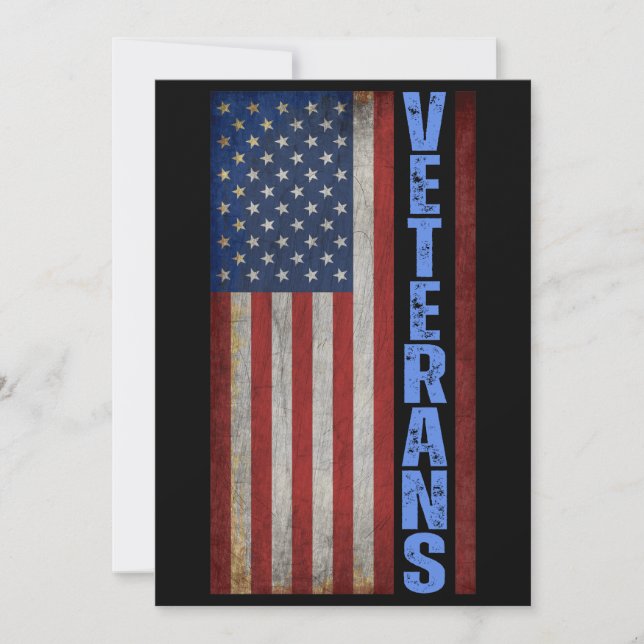 VETERANS USA FLAG 4. JULI EINLADUNG (Vorderseite)