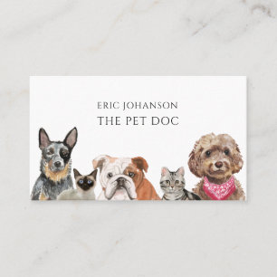 Vétérinaire Carte de visite médecin pour animaux d