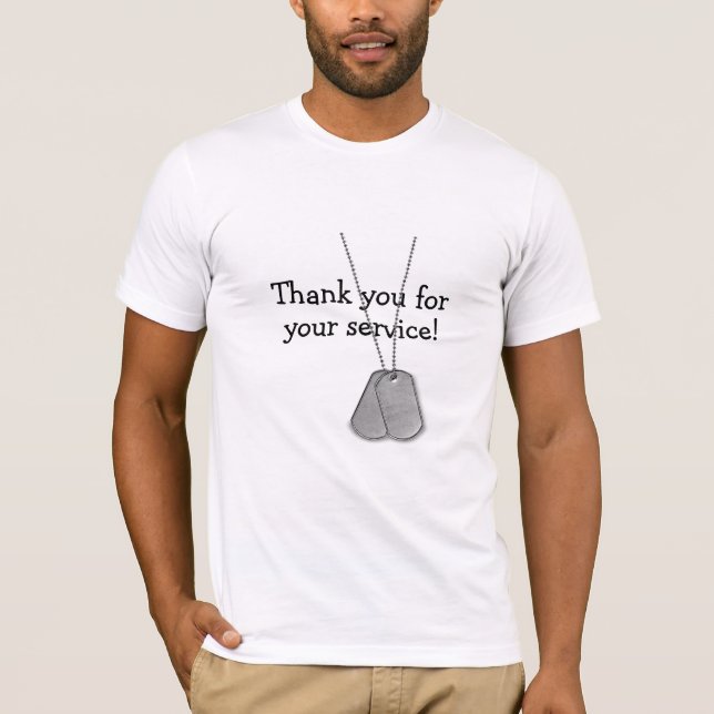 Vétérinaire Chien Tags Merci T-Shirt (Devant)