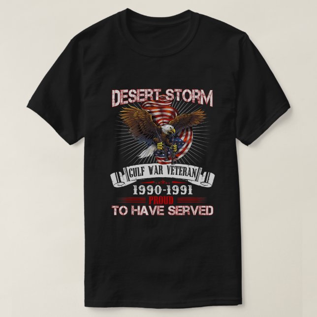 Vétérinaire de la tempête du désert T-shirt Vétéri (Design devant)