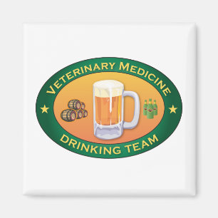Veterinär-medizinisches Getränketeam Magnet