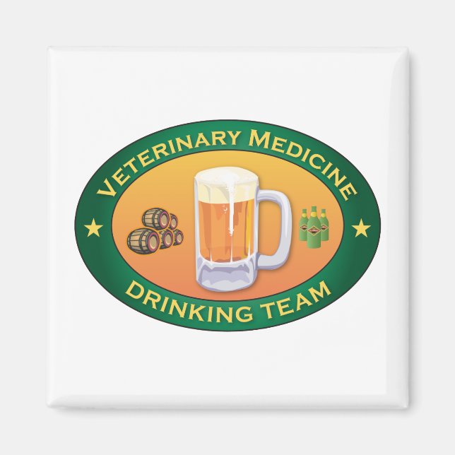 Veterinär-medizinisches Getränketeam Magnet (Vorne)