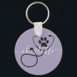 Veterinär-technischer Tierarztassistent Schlüsselanhänger<br><div class="desc">Custom Veterinary Veterinary Tech Vet Assistant - Dieses maßgeschneiderte Design ist ein großartiges Geschenk für jeden Tierarzt,  Tierarzt oder Tierärztin!</div>