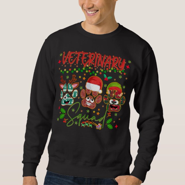 Veterinär-Weihnachtskommando Sweatshirt (Vorderseite)