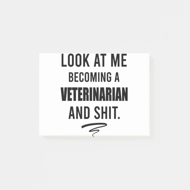 Veterinäramt Shirt Funny Vet Abschluss Geschenk Sh Post-it Klebezettel (Vorderseite)