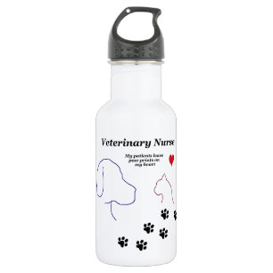 Veterinärc$krankenschwester-tatze Drucke auf Trinkflasche