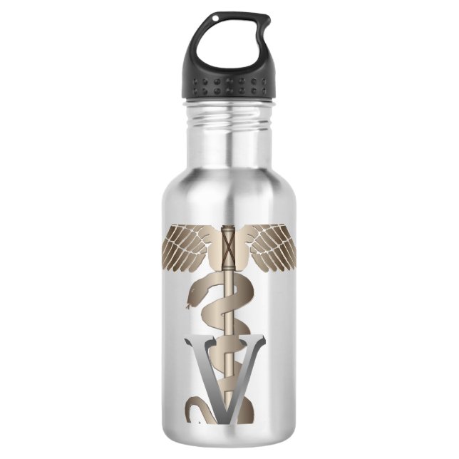 VeterinärCaduceus Trinkflasche (Vorderseite)