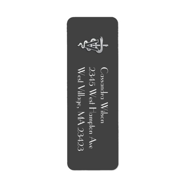 Veterinarian Graduation Grey Silver (Vorne)