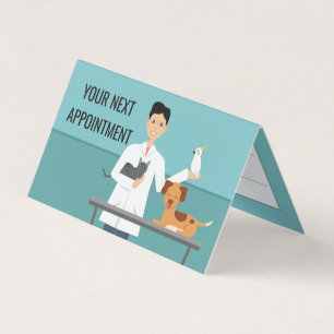 Veterinarian Man & Animals - Kundenbenennung Visitenkarten