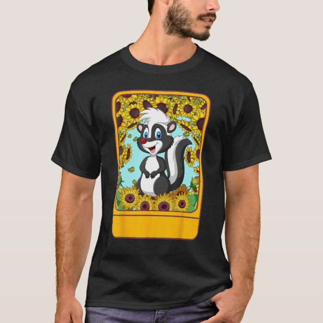 Veterinarian Sunflower Skunk Tee  For Pet  Ideas (Vorderseite)