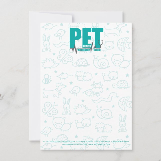 Veterinärklinik Moderne Unternehmensförderung (Vorderseite)