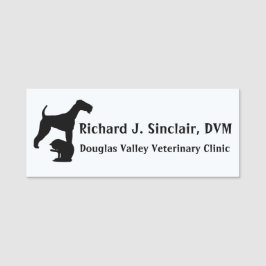 Veterinärklinische Bezeichnung Tag Namensschild