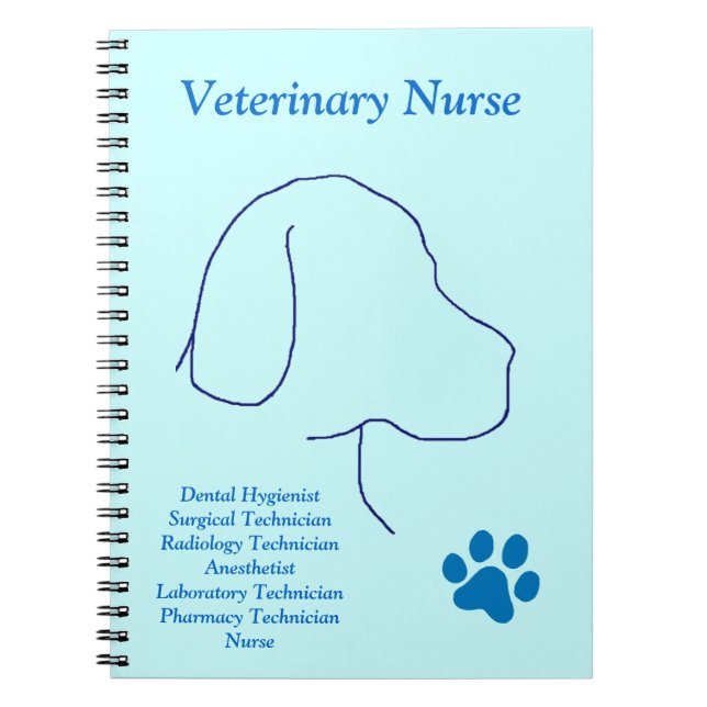 Veterinärkrankenschwester - mehrfache Jobs Notizblock (Vorderseite)