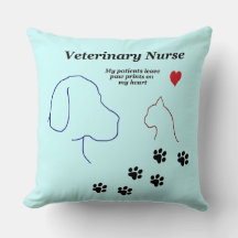 Veterinärkrankenschwester - Tatzen-Drucke auf