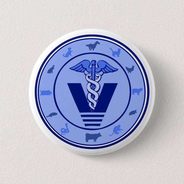Veterinärlogo 5 button (Vorderseite)