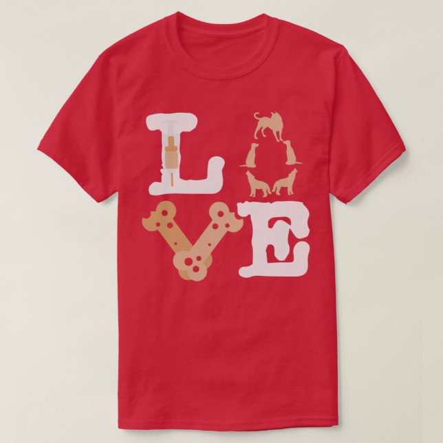 Veterinärmedizin Liebe Tierärztliche Tierärzte 1 T-Shirt (Design vorne)