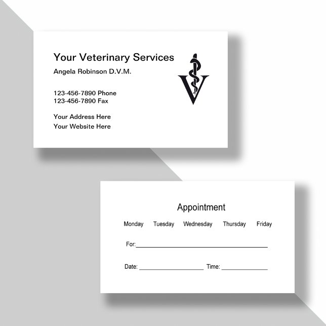 Veterinärmedizinische Beauftragung Business Card K Visitenkarte (Von Creator hochgeladen)