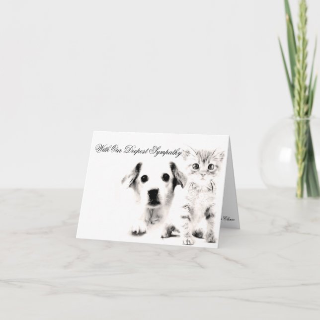 Veterinärmedizinische Sympathiekarte Karte (Vorderseite)