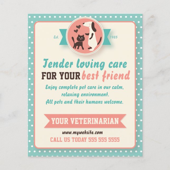 Veterinärmedizinischer Flyer (Vorne)