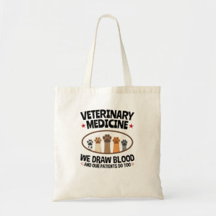 Veterinärmedizinischer Funny Zeichne Blutquote Tragetasche