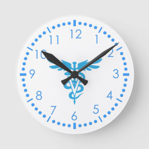 Veterinärmedizinsymbol Runde Wanduhr