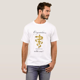 Veterinärweißes Coat Zeremonie Glückwunsch T-Shirt