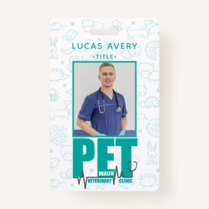 Veterinary Clinic Foto Modern Blue Ausweis