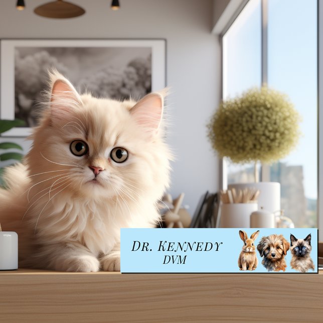 Veterinary DVM Dog Cat Bunny Namensplakette (Von Creator hochgeladen)