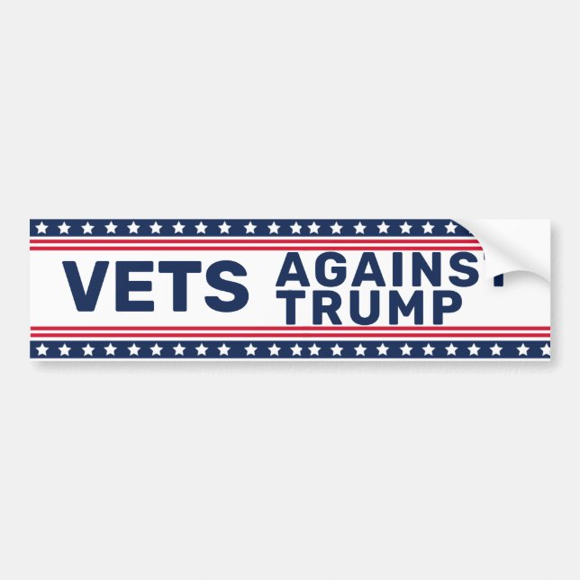 Vets Against Trump Politics Autoaufkleber (Vorne)