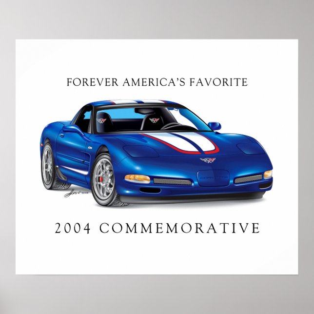 Vette Illustration Poster (Vorne)