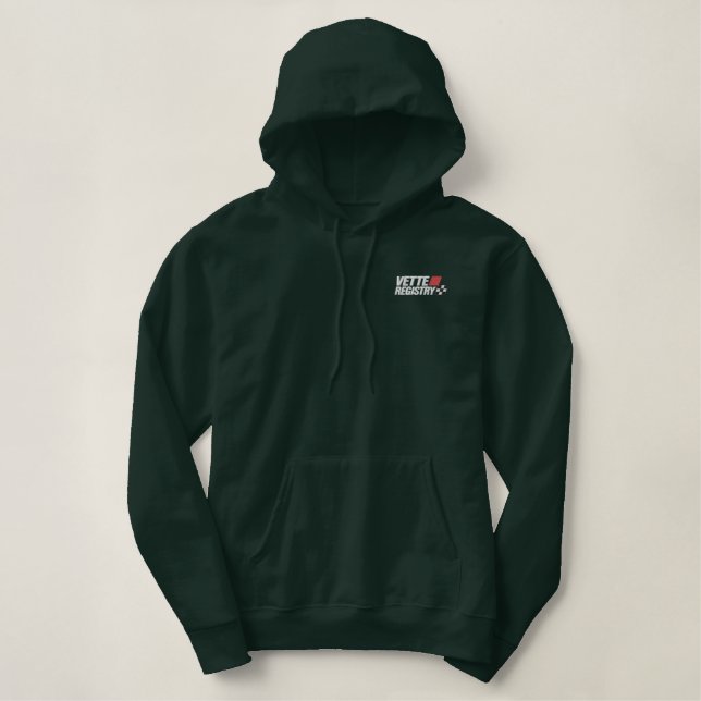 Vette Registry Logo Embroidered Hoodie (Dark) (Design vorne)