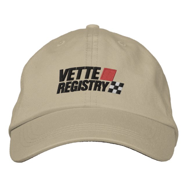 Vette Registry Logo Embroidered Light Hat Bestickte Baseballkappe (Vorderseite)