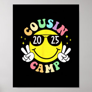Vetter-Camp 2025 Camping-Lagerfeuer Sommerferien Poster