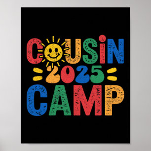 Vetter-Camp 2025 Camping-Lagerfeuer Sommerferien Poster