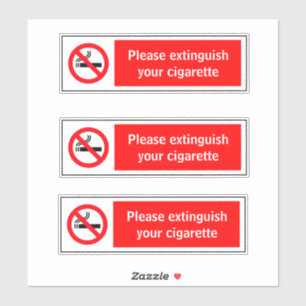Veuillez Quitter Votre Sticker À Cigarette