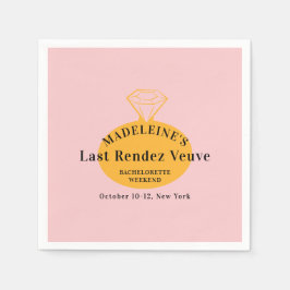 Veuve Before Vows Bachelorette Weekend Tour Serviette