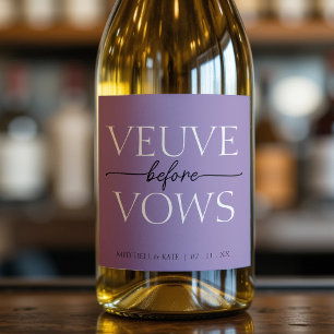 Veuve Before Vows Lavender Lila Brautparty