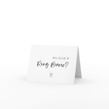 Veux-tu être mon porteur de bague | Carte de maria