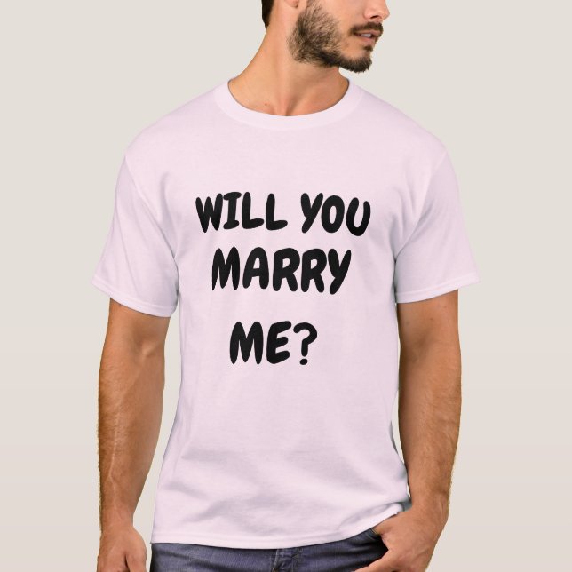 VEUX-TU ME MARIER T-Shirt ? (Devant)