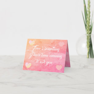 Veux-tu m'épouser carte