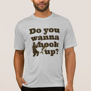 Veux-tu qu'on se branche ? T-shirt drôle sur la pê