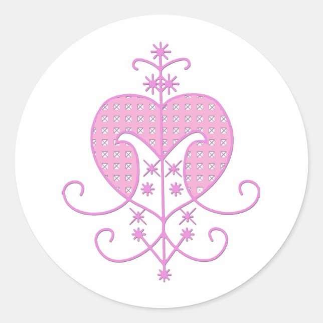 Veve für Erzulie Freda Runder Aufkleber (Vorderseite)
