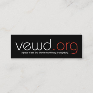 Vewd Medium-Fotograf-Karte - dünn Mini Visitenkarte