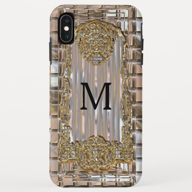 Vex Art Deco Monogram Case-Mate iPhone Hülle (Rückseite)