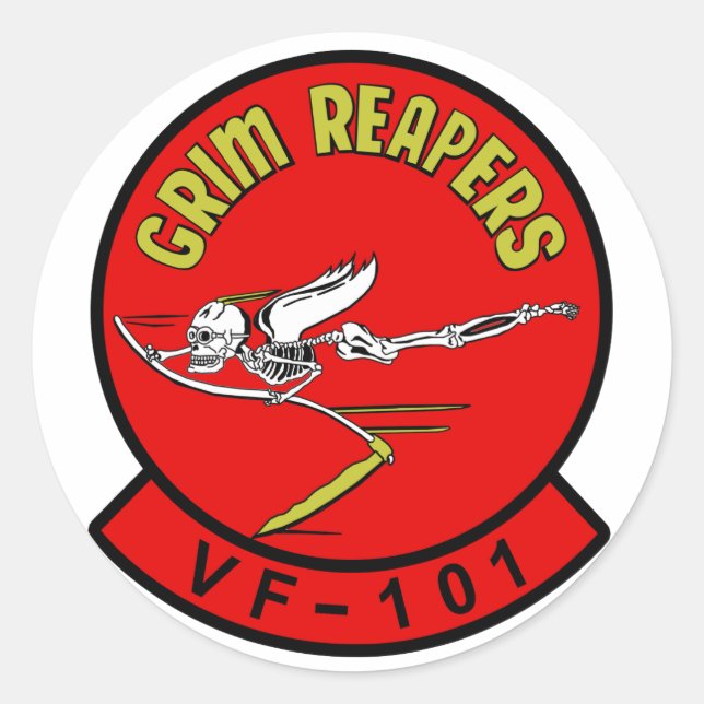 VF-101 Aufkleber für grimmige Sensenmänner (Vorderseite)