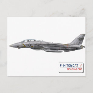 VF-1 Wolfpack F-14 Tomcat Postkarte