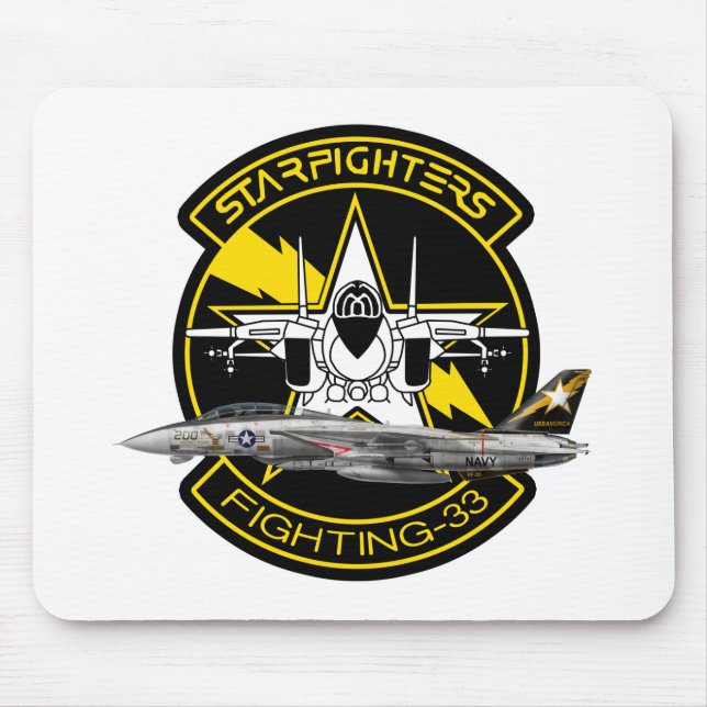 VF-33 Starfighters F-14 トムキャット VF-33 ターシアーズ Mousepad (Vorne)
